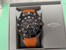 New Mens/ Gents Rotary Quartz Chronograph Black PVD Plated BNIB GS00647/04