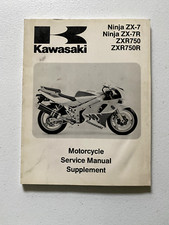 OEM KAWASAKI 93 NINJA ZX-7/7R/R750/R750R SUPPLEMENT SERVICE MANUAL 99924-1160-51