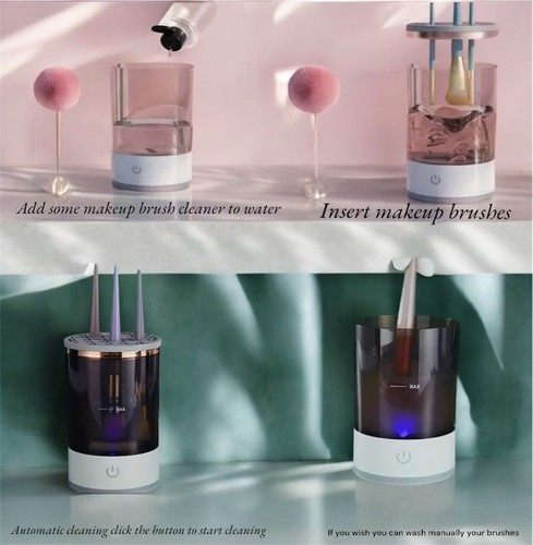 Electric makeup brush cleaner - brush,