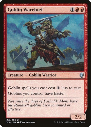 Goblin warchief dominaria - 1x,