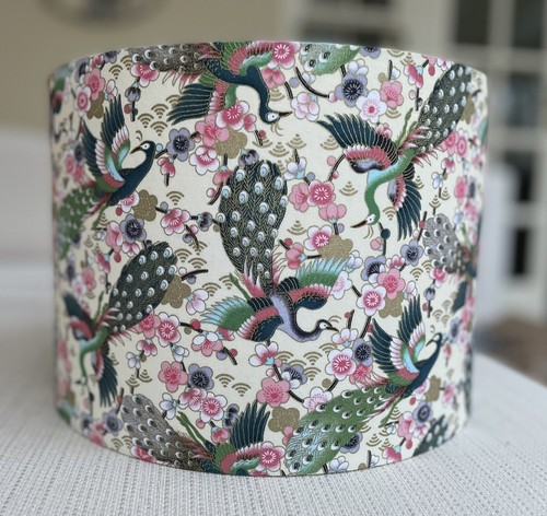 Japanese peacocks lamp shade - peacocks,