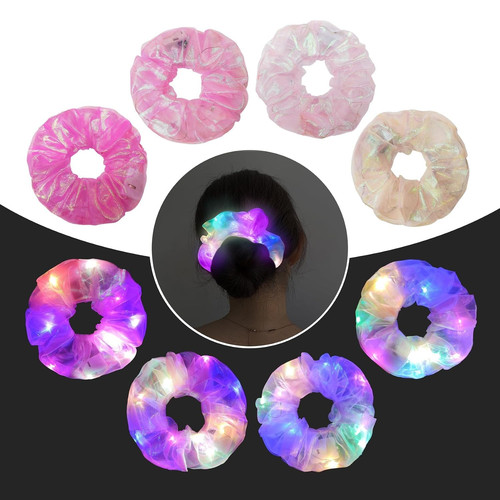4pcs light scrunchies - 4pcs,
