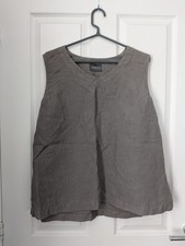 OSKA 100% Linen Top Grey Size