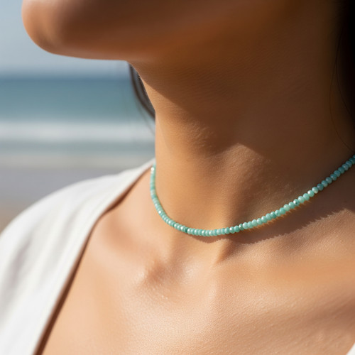 Amazonite handmade necklace - amazonite,