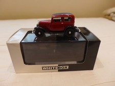 WHITEBOX DIECAST 1/43 1935 OPEL P4 2-DOOR DARK RED/MAROON & BLACK WB151