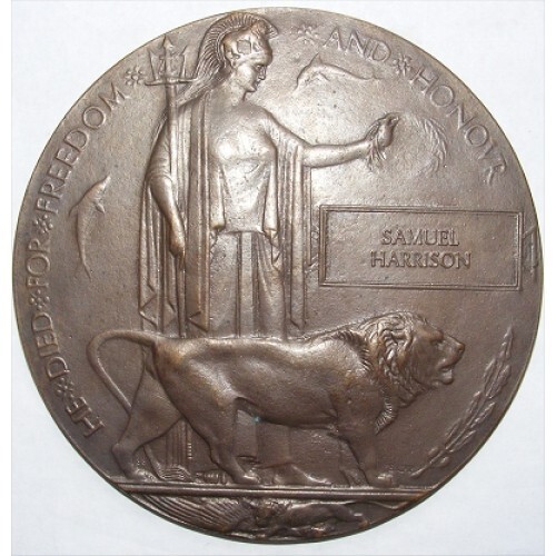 Ww1 death penny plaque - ww1,