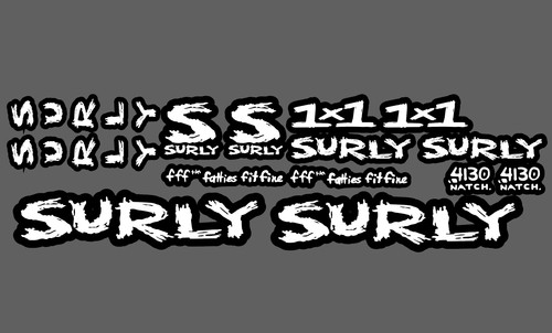 Surly bikes 1x1 - surly, decal