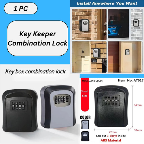 Wall mounted key safe - key, digit