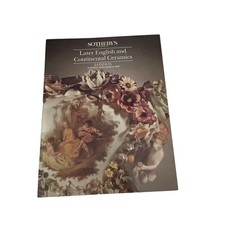 Sotheby's Later English & Continental Ceramics Catalogue 1990 Paperback