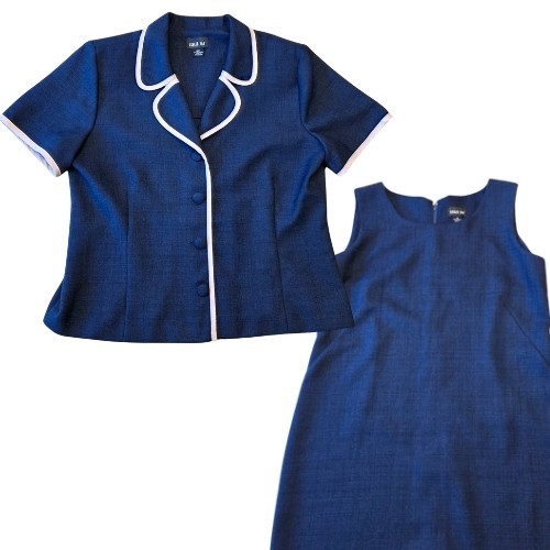 Vintage leslie fay navy - leslie, 16