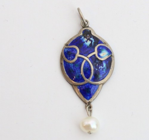 Antique art noveau enamel - art,