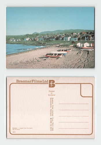 Vintage postcard brodick beach - vintage,