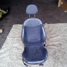 BMW Mini R52/R53 2000-2006 Driver/Right/OS Panther Black Half Leather Front Seat