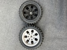 2x 1/10 RC Truck Tyres Wheels 12mm Hex Hubs Buggy Rear Front