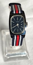 Vintage Timex Ladies' 1960s Silver Tone Mech Wristwatch-New NATO Strap