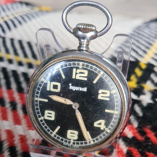 Vintage metal ingersoll pocket - vintage,