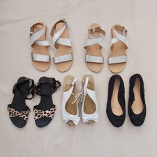 Bundle 5 pairs of sandals & ballet flat shoes Matalan Lotus Asda George UK 6