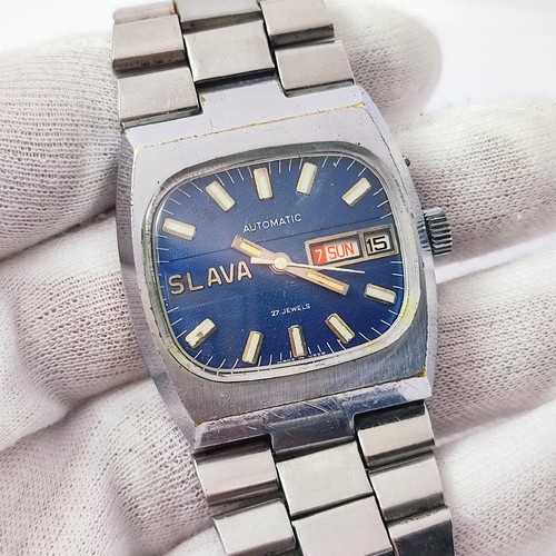 Vintage soviet watch slava - vintage,