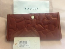 Radley Womens Purse Floral Street Stitch , In Rust Leather , BNWT AND DUSTBAG