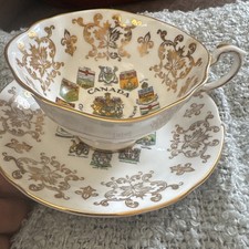 Canada Tea Cup and Saucer Set ~ Paragon Fine Bone China  Coats of Arms & Emblems