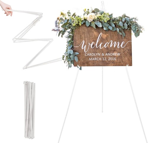 Sturdy white wedding - wedding, easel