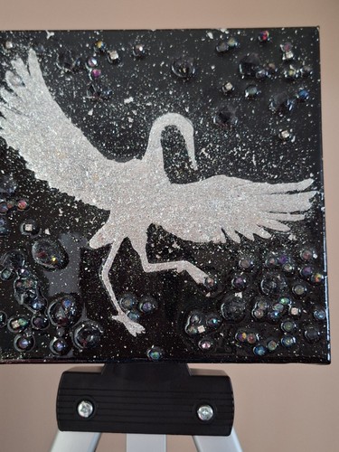 Silver dancing heron wild bird - heron,