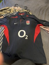 2003 England Rugby Shirt Blue