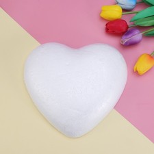  2pcs 23cm White Heart DIY Painting Heart Polystyrene Shape Hand Painting Foam