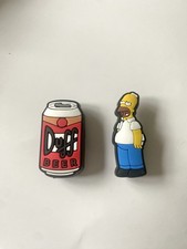 The Simpsons Homer Simpson Duff Beer Shoe Charm Croc Charm Jibbitz Widgets