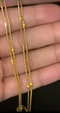 22ct Pure Gold Italian Ball Chain 