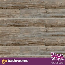 Mika Wood Effect Porcelain Reclaimed Wood Effect Natura Wall Floor Tile 20x120cm