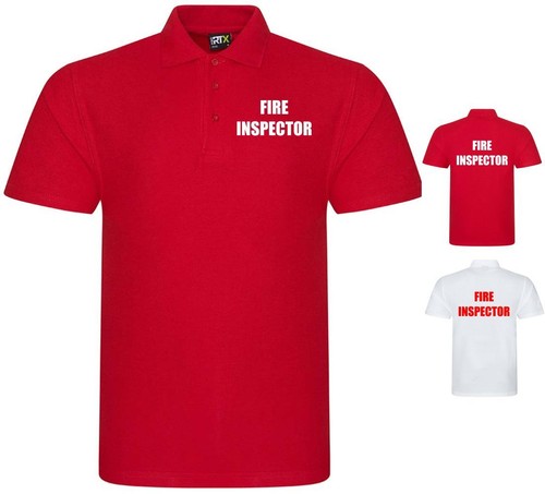 Fire inspector workwear polo - fire,