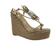 Womens Ladies Gold Mule High