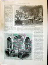 Old 1897 Room Furniture Louis Style Warings Entrance Hall Domestic Ar Victorian