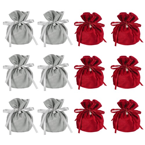 Flannel drawstring gift bag 6 - flannel,