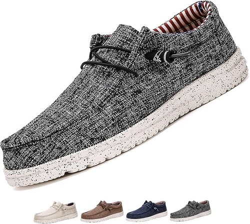 Men canvas slip lace up - men's,