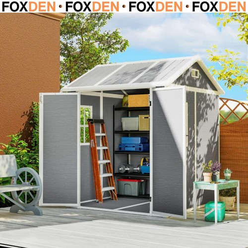 6ft garden shed wood - x,