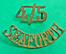 4th/5th BATTALION, SEAFORTH HIGHLANDERS BRASS SHOULDER TITLES