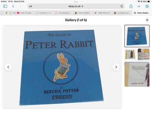 1995 peter rabbit game beatrix - rabbit,