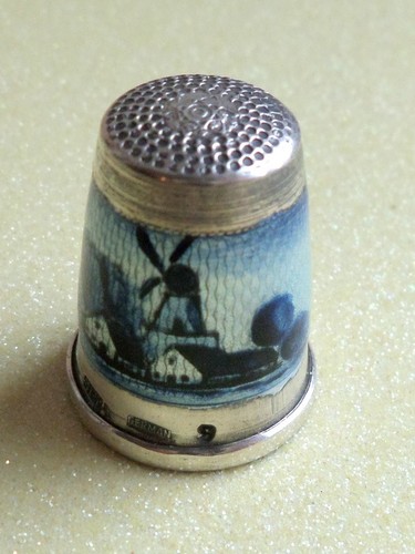German sterling silver thimble - silver,