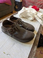 brown birkenstock shoes