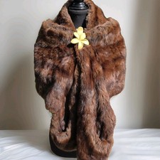 Vtg Genuine Sable Fur Cape