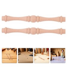 4 PCS Unfinished Wood Spindles