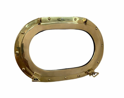 Brass canal boat - brass, porthole