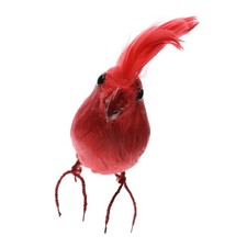 Red Artificial Feathered
