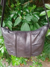 Stone Mountain Real Leather Mini Shoulder Hobo Bag Black Good Clean Condition  