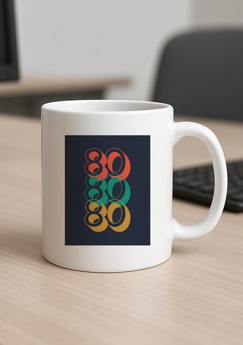 80th birthday coffee tea mug - coffee,