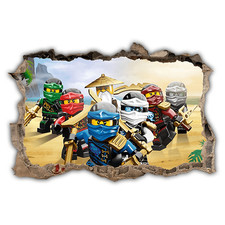 Kids wall sticker Lego Team