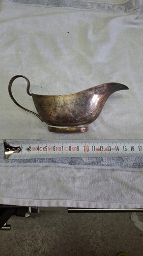 Mini gravy jug hallmarked epns - mini,