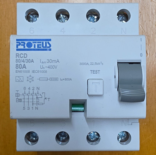 Proteus rcd 80a 30ma - rcd,